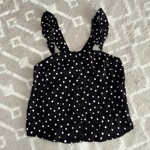 NWT Madewell Ruffle Strap Top